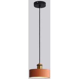 TONFON Moderne E27 Hars Kroonluchter Art Deco Verstelbare Hanglamp Industriële Boerderij Hanglamp for Keukeneiland Woonkamer Slaapkamer Nachtkastje Eetkamer Hal Plafondlamp(Color:Orange,Size:A)