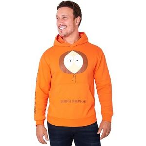 South Park Hoodie voor heren, comfortabel, stijlvol sweatshirt met capuchon - grappige cadeaus voor hem, Oranje, L