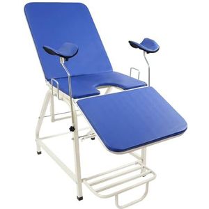 CHERIPOLI 10 mm gynaecologische onderzoeksstoel, draagbare opvouwbare medische onderzoekstafel, ligtafel, chirurgische ligtafel, medische stoel, gynaecologische stoel, blauw