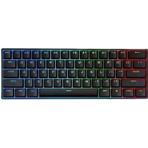 QPSJXN Mchose ace 60 Pro 68 magnetische schakelaar, swappable RGB, gaming-toetsenbord, personaliseerbaar, voor gamer-accessoires, pc (zwart RGB Blue Ice)