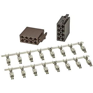 tomzz Audio 5800-126 ISO stekker behuizing montage set stroom + luidspreker incl. contacten voor autoradiokabel