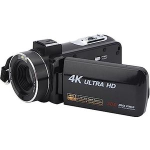 4K Anti Shake High Definition Digitale Videocamera 18X Zoom 3in IPS Touching Display Scherm met Intelligente Gezichtsdetectie en Focussen