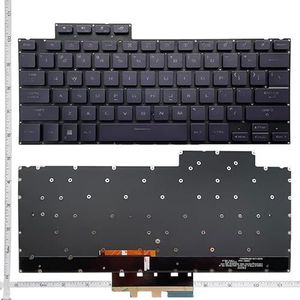 US Laptop Toetsenbord Achtergrondverlichting Voor ASUS voor ROG voor Zephyrus G14 GA402 GA402RK GA402RJ GA402R GA402RU GA402X GA402XV(Black)