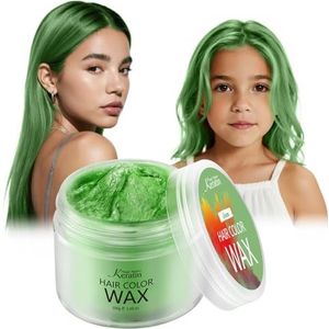 Magic Master Keratin Haarkleurwas, tijdelijk kapsel, crème, instant gekleurde tint voor mannen en vrouwen, party, festival, cosplay (smaragd groen)