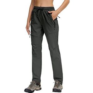 Butrends Dames Wandelbroek Sneldrogende Outdoorbroek Ademende UV-Bestendige Cargobroek Slijtvaste Trekkingbroek Functionele Broek Ultralichte Joggingbroek met Ritszakken