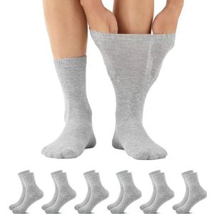 Falary - Gezondheidssokken - Katoen - 6 Paar - Diabetessokken Dames 39-42 en Heren 39-42