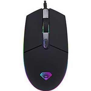 2400DPI Zwarte Optische Gaming Muis met 4 Verstelbare DPI Symmetrische ontwerp Ergonomische Vorm Voor Desktop Notebook Computers