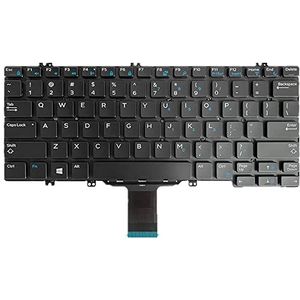 Laptop Toetsenbord Voor For DELL Latitude 7220 Verenigde Staten Lay-out Colour Zwart