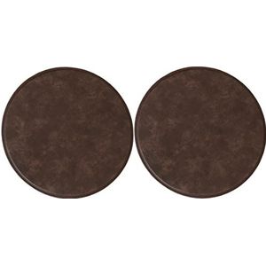 GPDNBIEU, Rond eetkamerstoelkussen, rond zitkussen antislip stoelkussens, ronde keukenstoelkussens(Dark Brown,40cm)