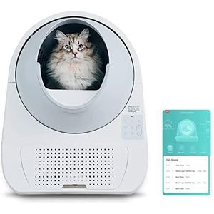 Kattenbak Gesloten Automatische Zandbak Zelfreinigend 13L Smart Cat Toilet met grote capaciteit,Zelfreinigende Kattenbak (Color : V, Size : Cat Litter Box)