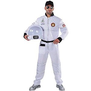 verkleedpak Astronaut heren polyester wit mt M