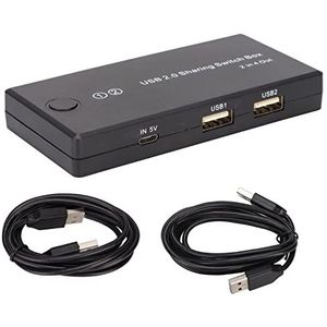 USB 2.0-schakelaarkiezer, Hoge Werkefficiëntie Eenvoudig Schakelen USB-schakelaar voor Printer voor Scanner voor Computer