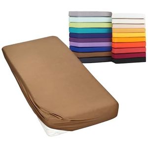 Moon -Classic hoeslaken voor boxspringbed waterbed hoeslaken matrassen 160 g / ² 180 x 200 - 200 x 220 cm, tabak