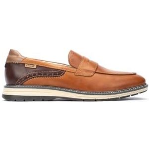 Canet mocassins voor heren van leer, Brandy, 45 EU