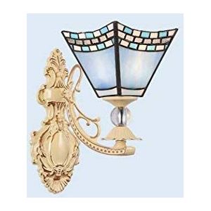 6-Inch Tiffany Stijl Wandlamp (LED Glas In Lood Wandlamp) Vintage Nachtkastlamp Voor Slaapkamer/hal/woonkamer