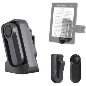 OKESYO RF-afstandsbediening voor zijdraaien om te lezen op Kindle, Paperwhite, Oasis, Kobos, oplaadbare draadloze vingertoppen zijspatel voor romans lezen en fotograferen