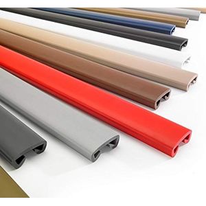 QUEST Leuning, PVC, 40 x 8, kunststof trapleuning, profiel voor trapleuningen, rubber, beige