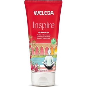 WELEDA GRANAATAPPEL INSPIRE DOUCHECREME 200 ml - Stimulerende douchegel met granaatappelgeur - Beschermt en voedt de huid - Vegan - Biologische en 100% natuurlijke ingrediënten