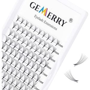 6D Pre-made Fans Volume Lashes Wimperextensions Dikte 0,07mm D Krul Lengte 8-14mm Mix Tray Premade Volume Lash Extensions van GEMERRY (6D-0.07-D curl-mix 8-14mm)