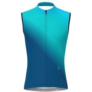 YGLEEULI Fietsjack Heren Fietsvest voor Mannen Mouwloos Fietsvest Winddicht Mountainbike Fietsen Mouwloze Jersey (Fietsvest 1,5XL)