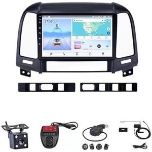 Android 13 Multimedia Speler Auto Radio GPS Navigatie Draadloze Carplay Auto Plug En Play Voor Hyundai Santa Fe 2 2006-2012(WIFI 1G+16G)