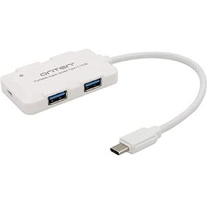 ZZjingli OTN-9102 4-poorts USB3.0 draagbaar HUB-dockingstation (wit) (zwart)(White)
