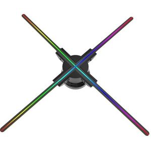 60 Cm/23.62in 720LED WiFi 3D Hologram Projector Fan Control Holografische Display Reclame Licht Teken Licht Display(Set-black)