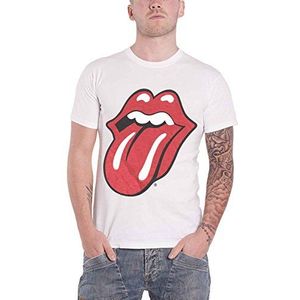 Rolling Stones T-shirt # Xl wit uniseks # klassieke tong