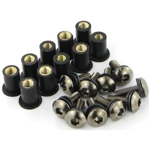 Bouten Schroef Voor ZX6R ZX-6R ZX 6R ZX7R ZX9R ZX10R ZX-10R ZX12R ZX14R Voorruit Voorruit Bouten Kit(Steel Titanium)