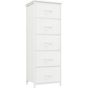 DUMOS Commode met laden - commodes en dressoirs geschikt voor slaapkamer, comodenkast met 9 laden, stoffen commode met stabiel stalen frame, ideaal voor slaapkamer, woonkamer (zwart DUMOS Commode met laden - commodes en dressoirs geschikt voor slaapkamer, comodenkast met 9 laden, stoffen commode met stabiel stalen frame, ideaal voor slaapkamer, woonkamer (zwart