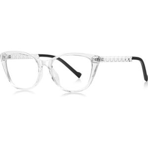 moomoobird Cat Eye Bril Vrouwelijke TR90 Montuur Mode Bril Frame voor Vrouwen, transparant
