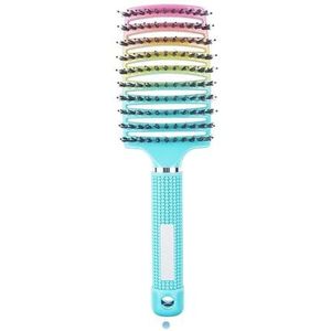 Haar Hoofdhuid Massage Kam Haren Nylon Haarborstel Nat Krullend Ontwarren Antistatische Haar Borstel Voor Salon Kappers Styling Tools (A13)