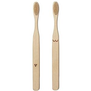 Maia Gifts Nudie Bamboo Toothbrush Set van 2