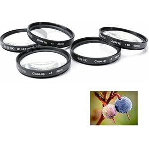 Cameralens 55mm +1+2+4+8+10 dioptrie Close-Up Macro Filter Set Voor Canon EOS R6, R6 II Camera Met Canon RF-S 55-210mm f/5-7.1 IS STM Lens