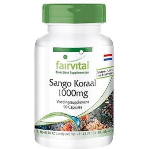 Fairvital | Sango Koraal capsules 1000mg - VEGAN - 90 capsules - voedingssupplement bevat 340mg calcium per capsule