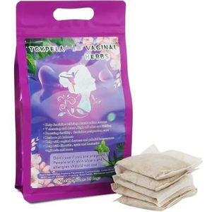 TOKPELA Yoni Kruiden voor Reiniging, 100% Organische V Stomende Kruiden (Filter Bag Verpakking), Yoni Kit, V Steam Herbs Tone & Verjongen voor Vrouwen - V Reiniging, Ph Balance (20 Stooms)