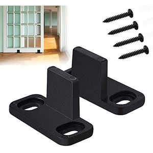Vloergids 2 Stuks Schuur Deur Vloer Gids Verstelbare,Schuifdeur Vloergeleider,Bodem Schuifdeur Gids voor Staldeuren Schuifdeur Glazen Deur Kastdeur Houten Deur
