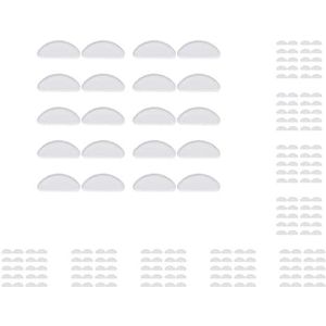 10 Set van 10 Paar Neus Pad Glazen Antislip Siliconen Neus Ondersteuning Brillen D Vormige Pads Accessoire Transparant