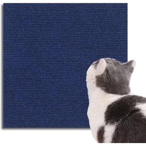 KERLI DIY klimmen kattenkrabber, kattenkrabmat, trimbaar zelfklevend kattenkrabtapijt, klimmen kattenkrabmatten tapijt beschermen meubels en bank (Color : Blauw, Grootte : 60 * 100cm)