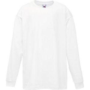 Fruit of the Loom Valueweight T-shirt voor kinderen, lange mouwen, keuze uit kleuren