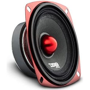 1 DS18 PRO-X4.4BMSL middentoner luidspreker 10 cm 100 mm 4"" diameter, 100 watt rms en 200 watt max, impedantie 4 ohm, 89 db, deuren, voor auto's, 1 stuk