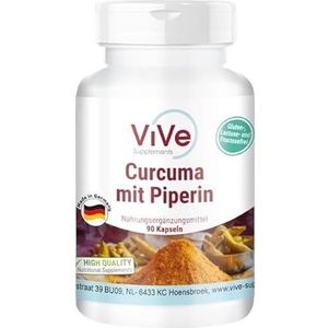 Curcumine Capsules - 500mg - 90 Capsules - HOGE DOSIS - VEGAN - Gemaakt in Duitsland