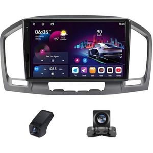 Carplay autoradio 2Din geldt voor Buick Regal Opel Insignia 1 2009-2013 met Android Auto Bluetooth 9 inch touchscreen autoradio met FM-radio GPS stuurwielbediening+achteruitrijcamera(C30Plus)