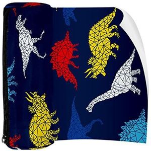 Potlood Case Pen Tas Houder met Rits Coin Organizer Tassen Make-up Cosmetische Pouch voor Vrouwen Tiener Meisjes Jongens Kinderen, Blauwe Glimlach Haai