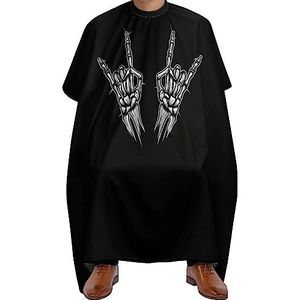 Kapper Cape Rock N Roll Skelet Hand Salon Cape Unisex Kappers Cape Professionele Haar Snijden Cape Voor Herbruikbare Kappers Kapper Accessoires 140x168cm