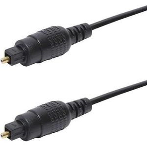 Erard 721554 LWL-kabel TOSLINK 15 m, zwart - glasvezelkabel (15 m, TOSLINK, stekker op stekker, stekker, stekker, stekker, stekker, zwart)