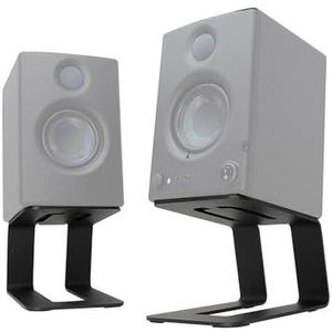 Luidsprekerstandaarden, desktopluidsprekerstandaard 1 paar, computeraudiostandaard, met trillingsabsorptiepad, geschikt for thuis en opnamestudio