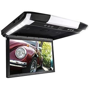 Draagbare dvd-speler voor videospelers op hoofdsteunen in auto's 12.1 Inch Autodak Monitor TFT Flip Down Screen Overhead Multimedia Speler Plafond Dak Mount Display Ingebouwde Fm-zender met HD-roteren