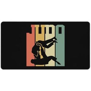 Retro Judo in Japanse Mode Bureau Muismat Antislip Gaming Muismat Accessoires Decor 40X75cm