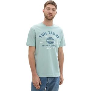 TOM TAILOR - 27450 - T-shirt - Wit - Regular Fit, Korte Mouwen, Logo-Print